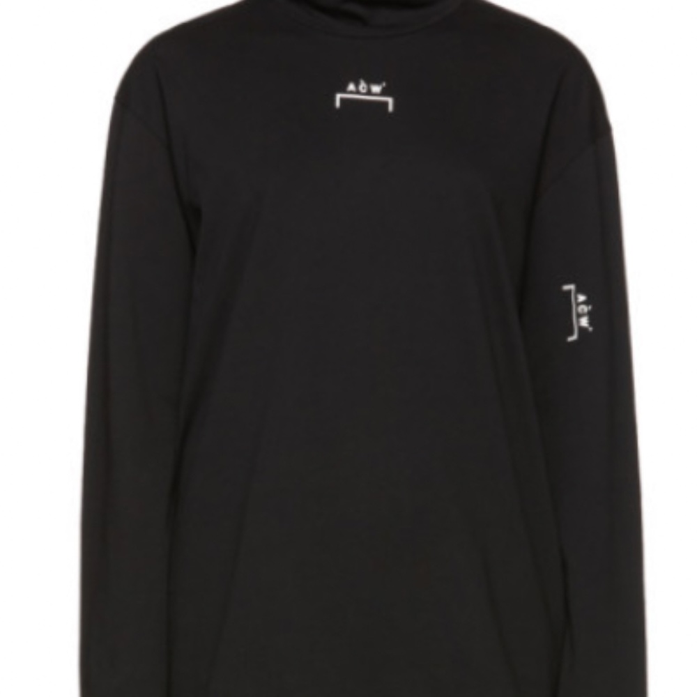 A-Cold-Wall* Black Zip Back Turtleneck